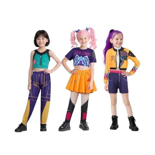Costume K-pop Demon Hunters - Rumi, Zoey, Mira - Déguisement Kpop Demon Hunters