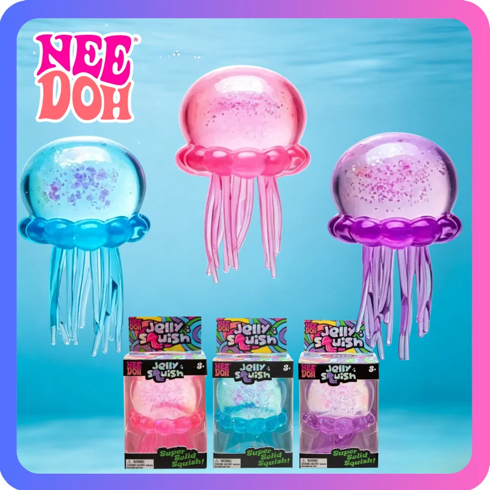 Balle Needoh Fuzzball Méduse - Squishy Jellyfish