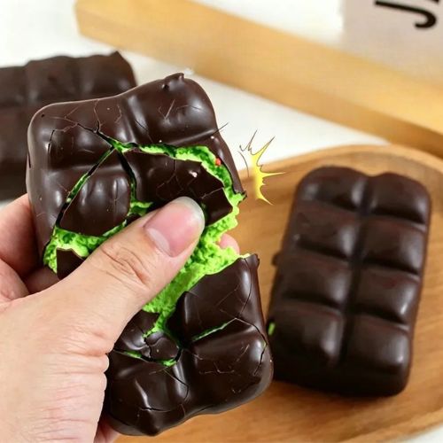 Squishy Tablette de Chocolat Craquant (Crisp Choco) – Fidget Anti-Stress