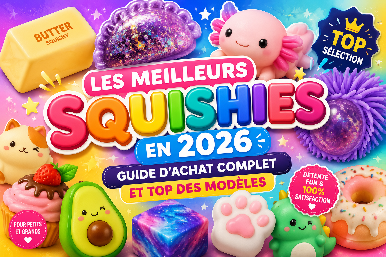 Les meilleurs squishies en 2026 : guide d'achat complet et top des modèles