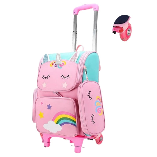 Cartable à roulette Licorne