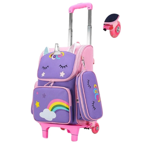 Cartable à roulette Licorne