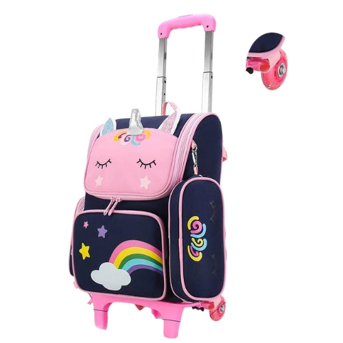 Cartable à roulette Licorne