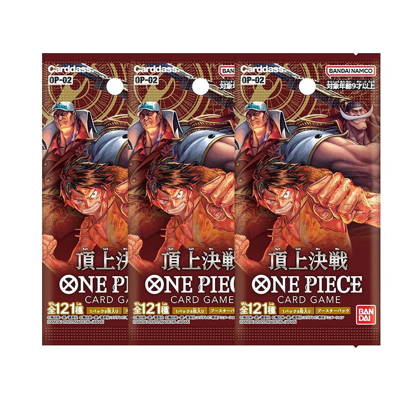Lot de 3 Boosters Cartes One Piece OP02 - Paramount War