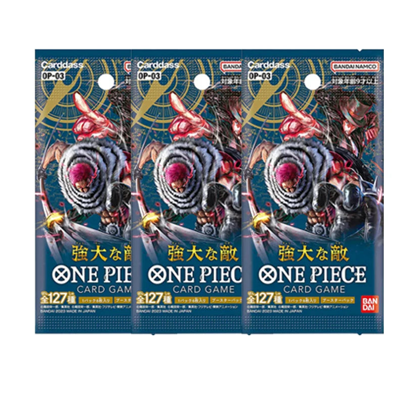 Lot de 3 Boosters Cartes One Piece OP03 - Pillars of Strength