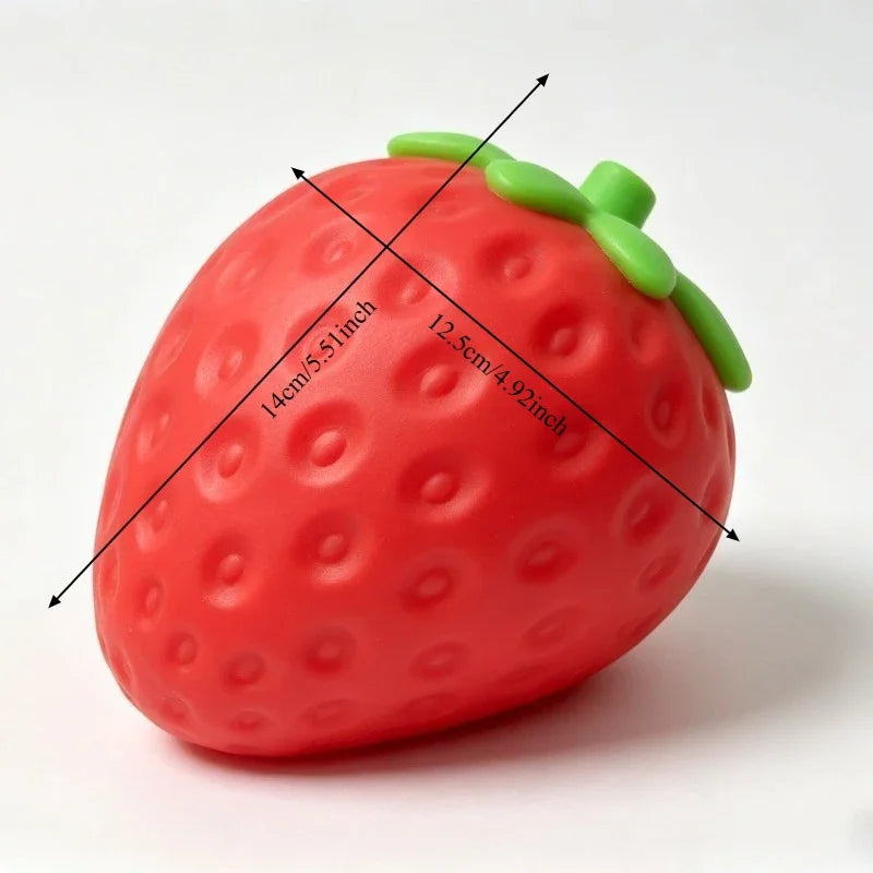 Squishy Fraise Géante Anti-Stress