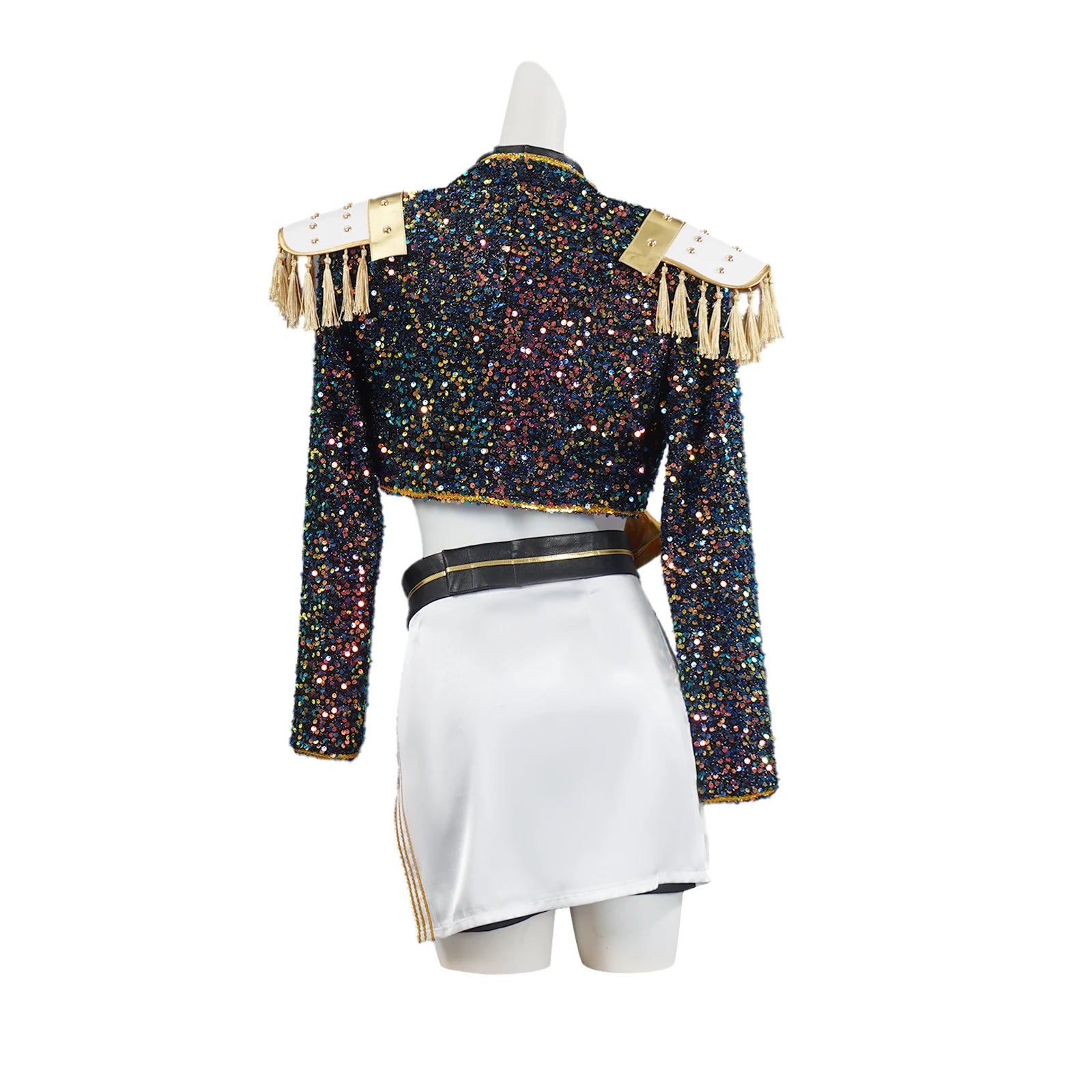 Costume de scène à paillettes K-pop Demon Hunters - Rumi, Zoey, Mira - Déguisement Kpop Demon Hunters
