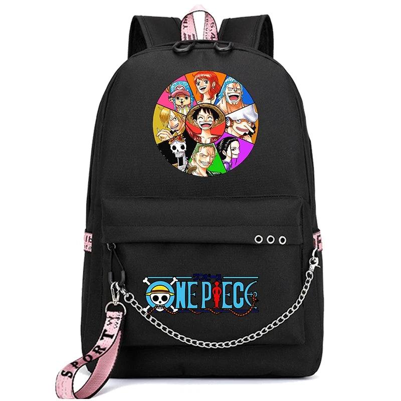 Cartable One Piece - Sac à Dos One Piece - Equipage du Chapeau de Paille