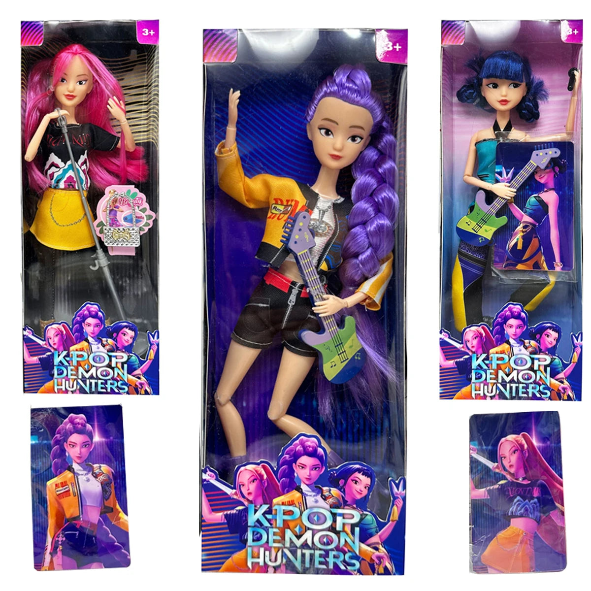 Figurines K-Pop Demon Hunters Set 6 Pièces - Mini PVC HUNTRIX Rumi Mira Zoey - Collection Ultime Pour Fans !