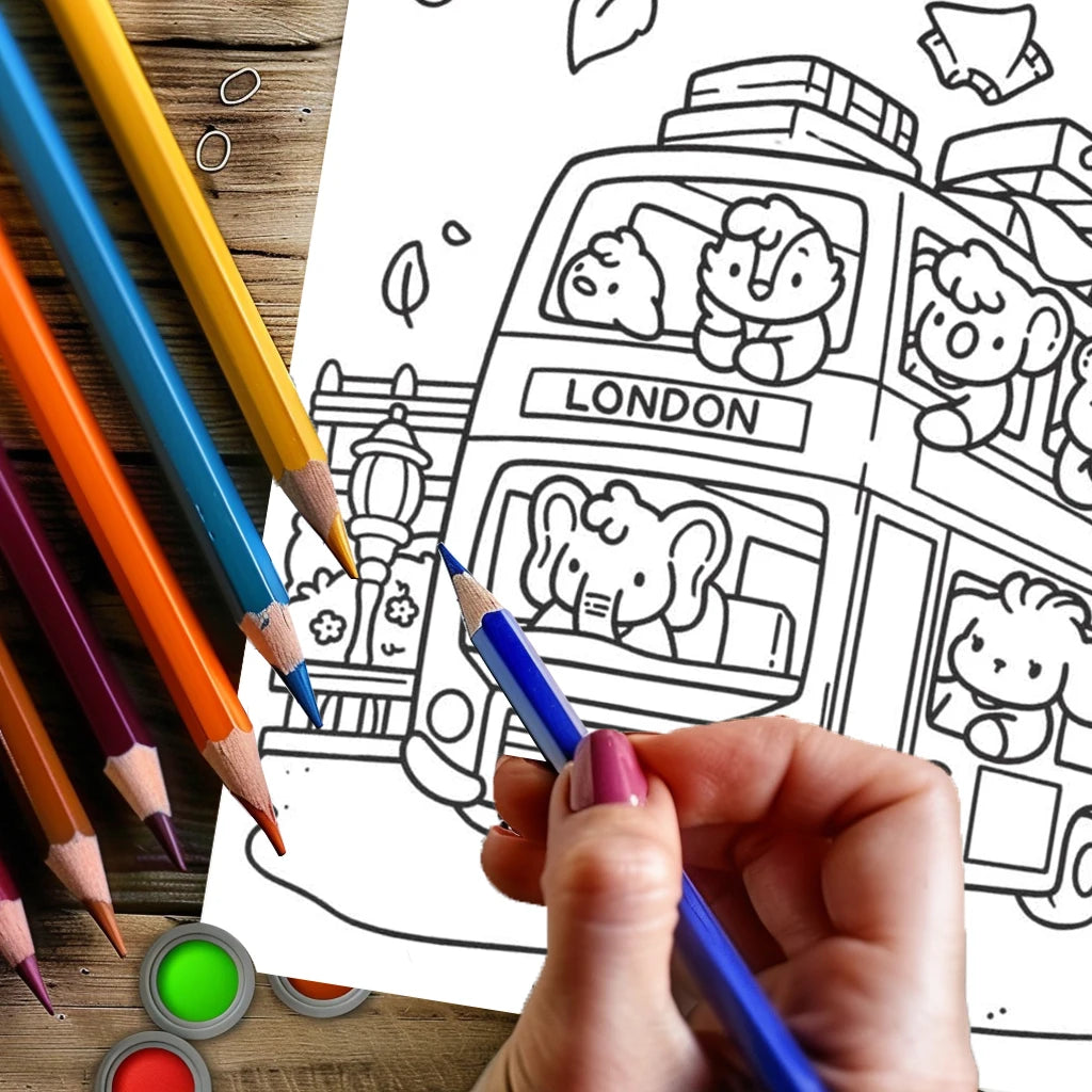 Livre de coloriage - Livre de coloriage adultes - Livre de coloriage enfants - Livre de coloriage anti-stress