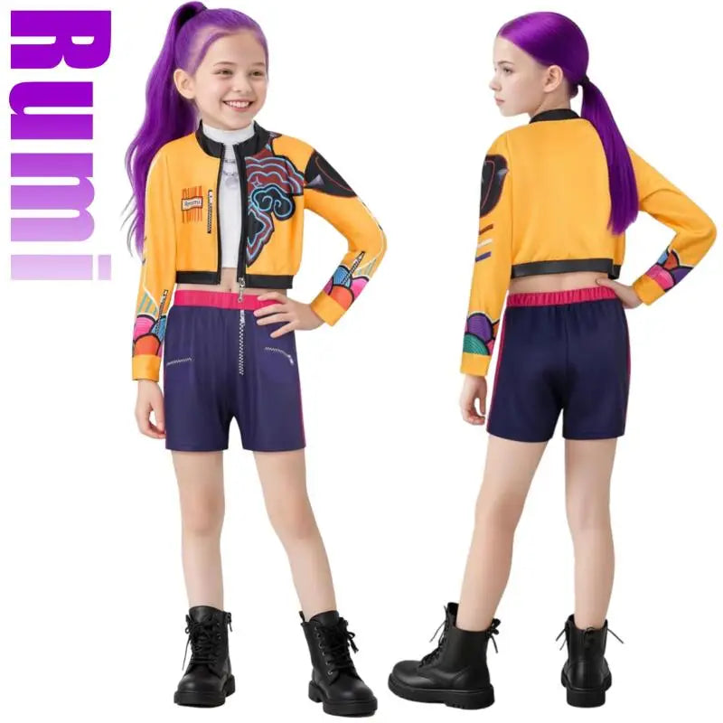 Costume K-pop Demon Hunters - Rumi, Zoey, Mira - Déguisement Kpop Demon Hunters