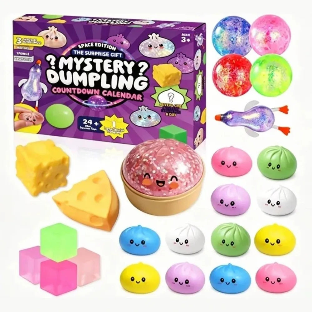 Calendrier de l'Avent Squishy Dumpling - Calendrier de l'Avent Squishies Anti-stress