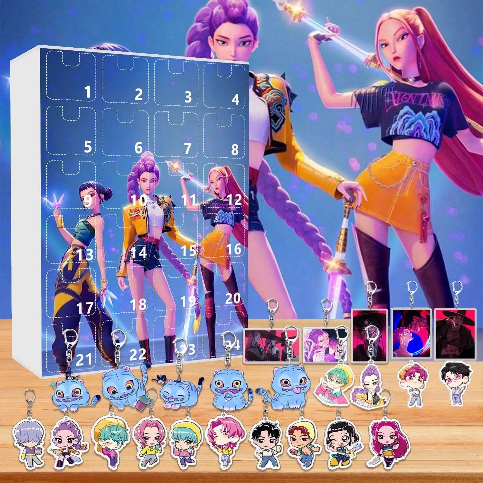Calendrier de l'Avent K-pop Demons Hunters - 24 cases