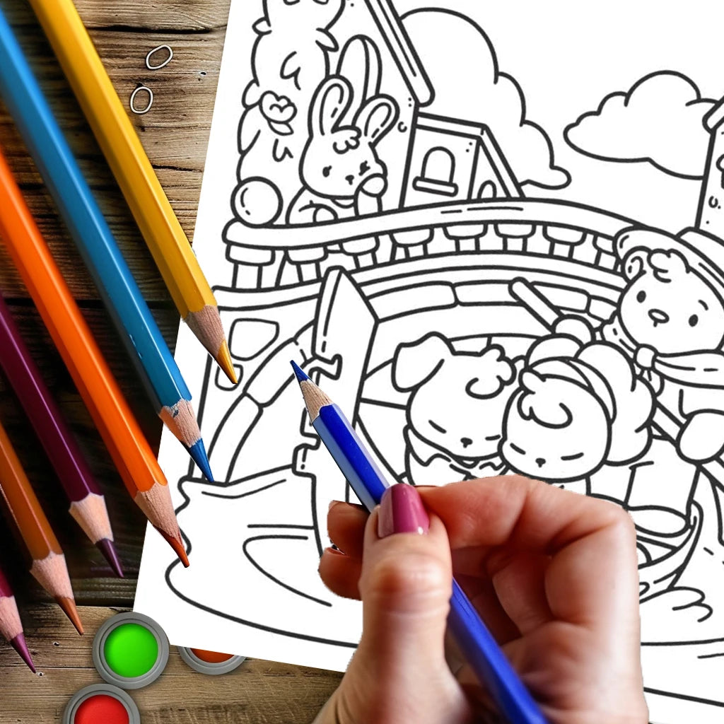 Livre de coloriage - Livre de coloriage adultes - Livre de coloriage enfants - Livre de coloriage anti-stress