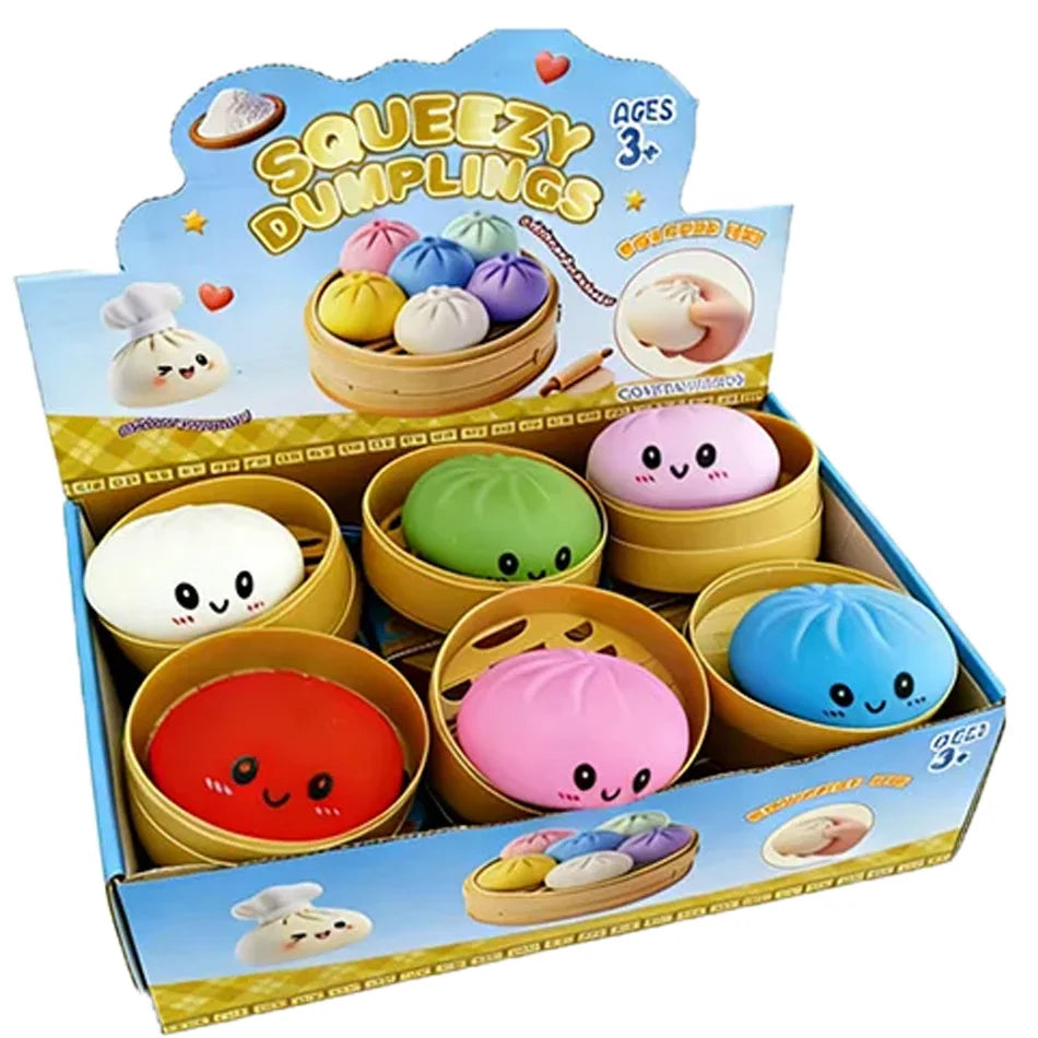 Squishy Dumpling - Ravioli squishy mystère - Squishy à paillettes - Squishy anti stress