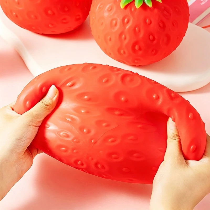 Squishy Fraise Géante Anti-Stress